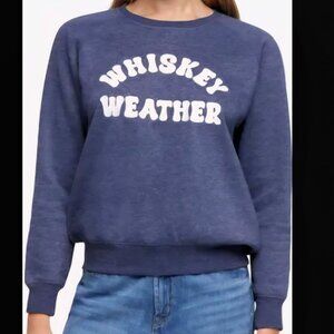 *NWT* Women's Wildfox XL Crewneck Sweatshirt navy